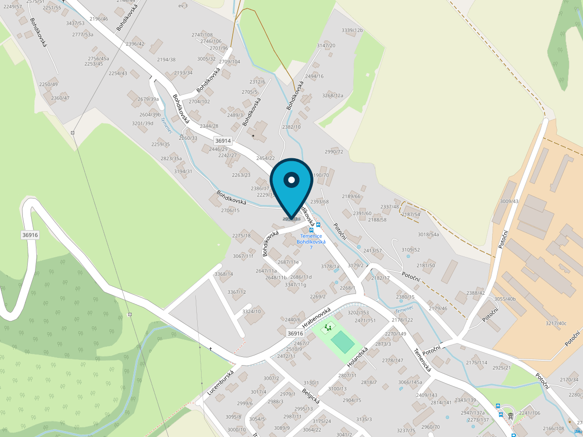 Mapa: Bohdíkovská 13 v Šumperku